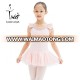 girls back bowtie ballet skirted leotard