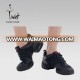 leather and mesh split sole jazz dance sneakers